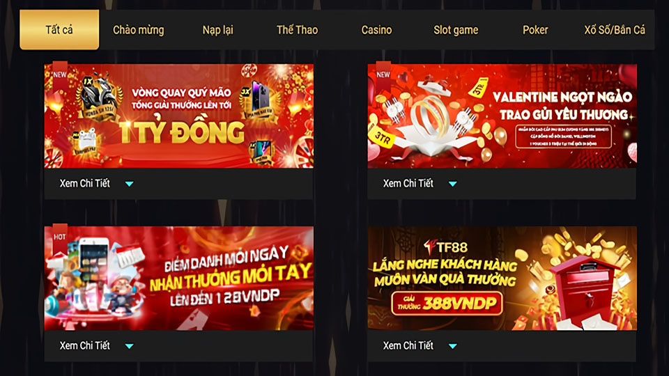 Khuyến Mãi TF88